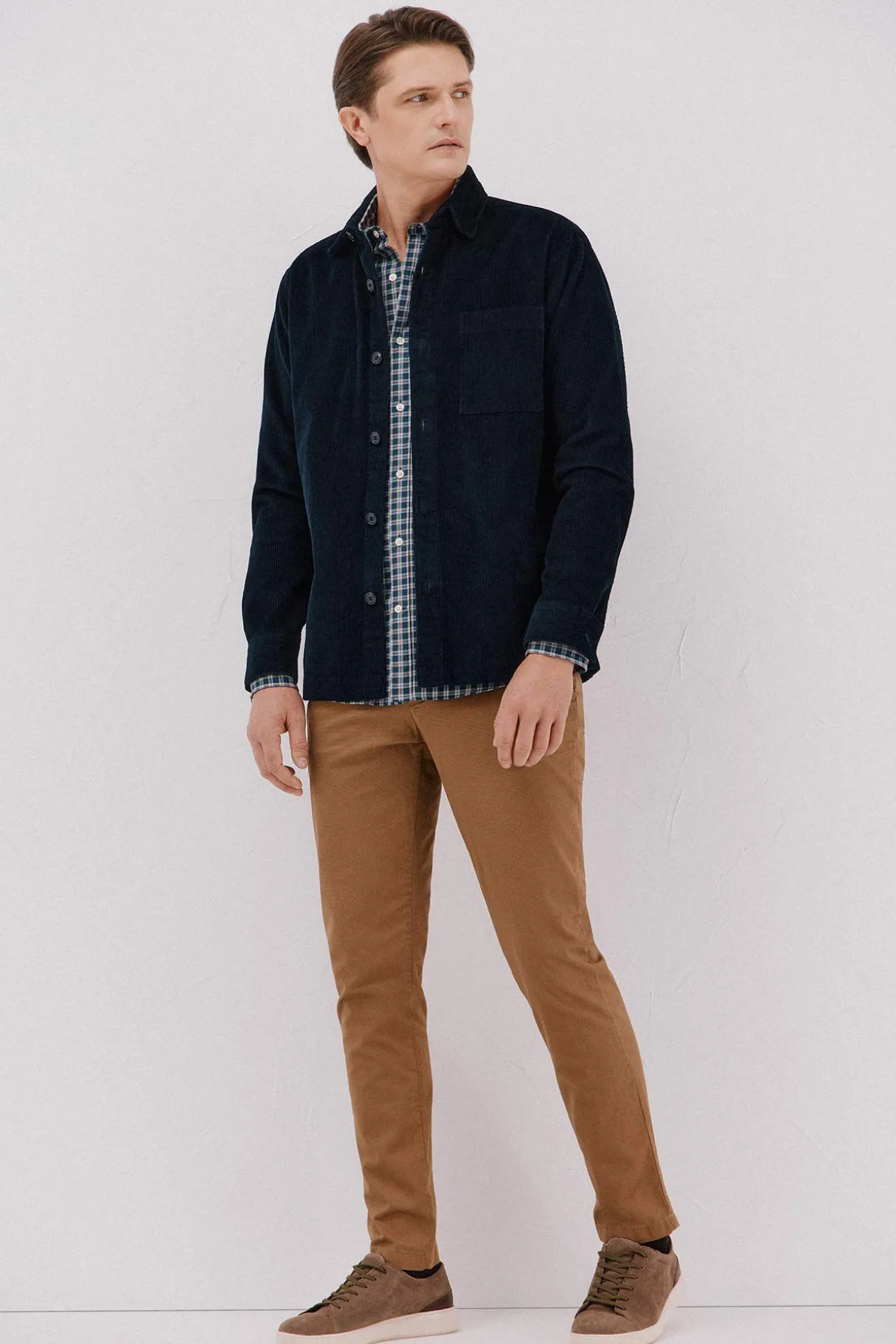 Camisa twill xadrez