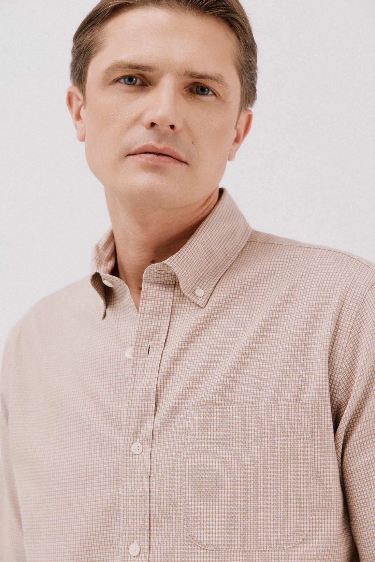 Camisa twill xadrez