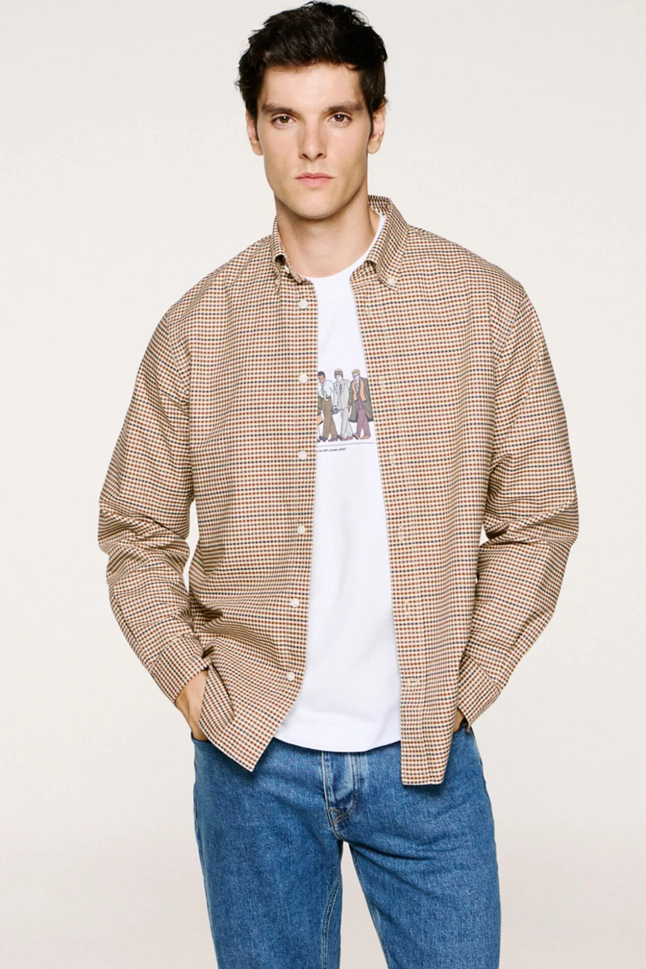 Camisa xadrez 100% algodão