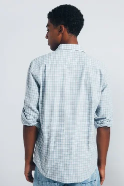 Camisa xadrez de algodão