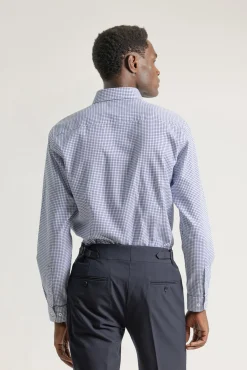 Camisa xadrez de algodão slim