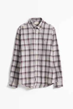 Camisa xadrez de algodão slim fit