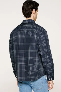 Camisa xadrez de popelina
