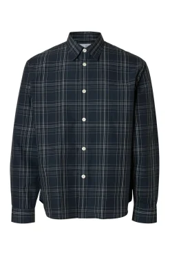 Camisa xadrez de popelina