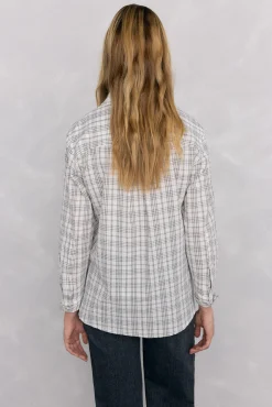 Camisa xadrez larga