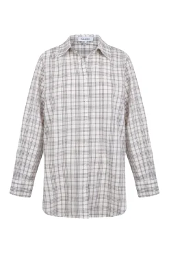 Camisa xadrez larga