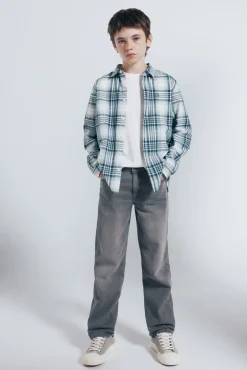 Camisa xadrez lenhador para meninos