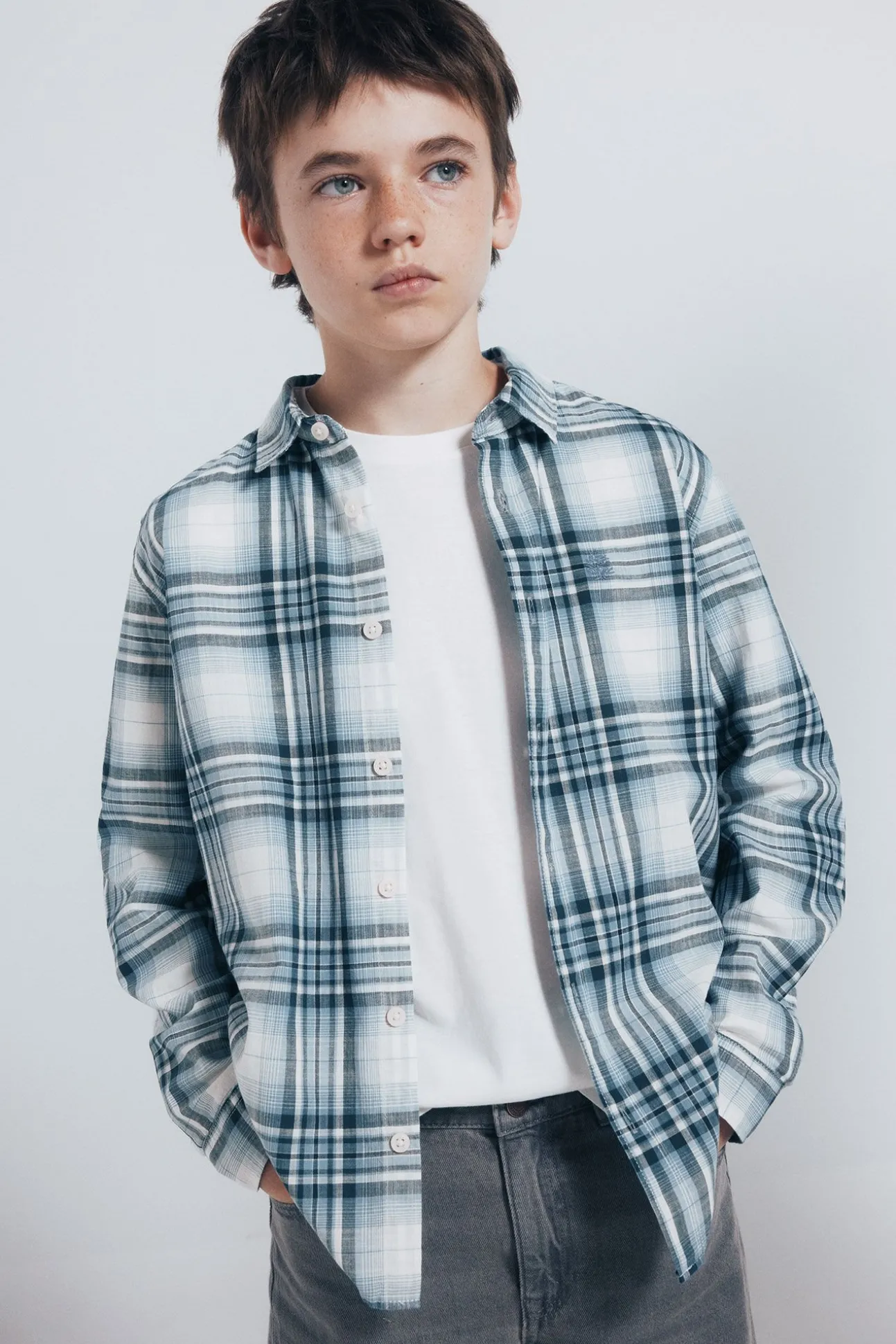 Camisa xadrez lenhador para meninos