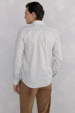 Camisa xadrez Oxford sem passar a ferro