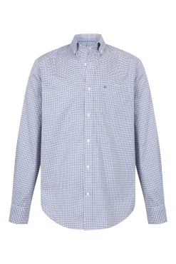 Camisa xadrez Oxford sem passar a ferro