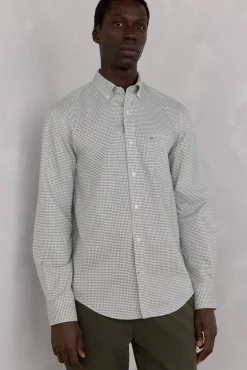 Camisa xadrez Oxford sem passar a ferro