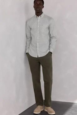Camisa xadrez Oxford sem passar a ferro