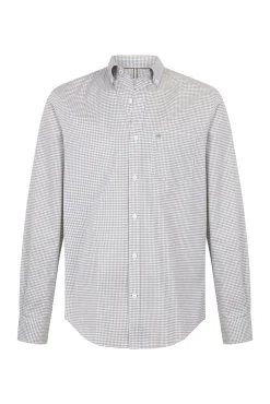 Camisa xadrez Oxford sem passar a ferro