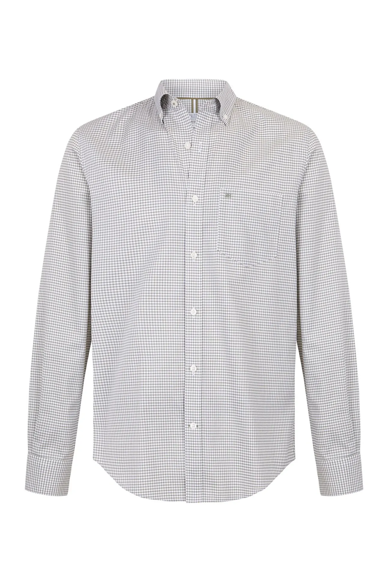 Camisa xadrez Oxford sem passar a ferro