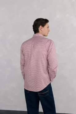 Camisa xadrez Oxford sem passar a ferro