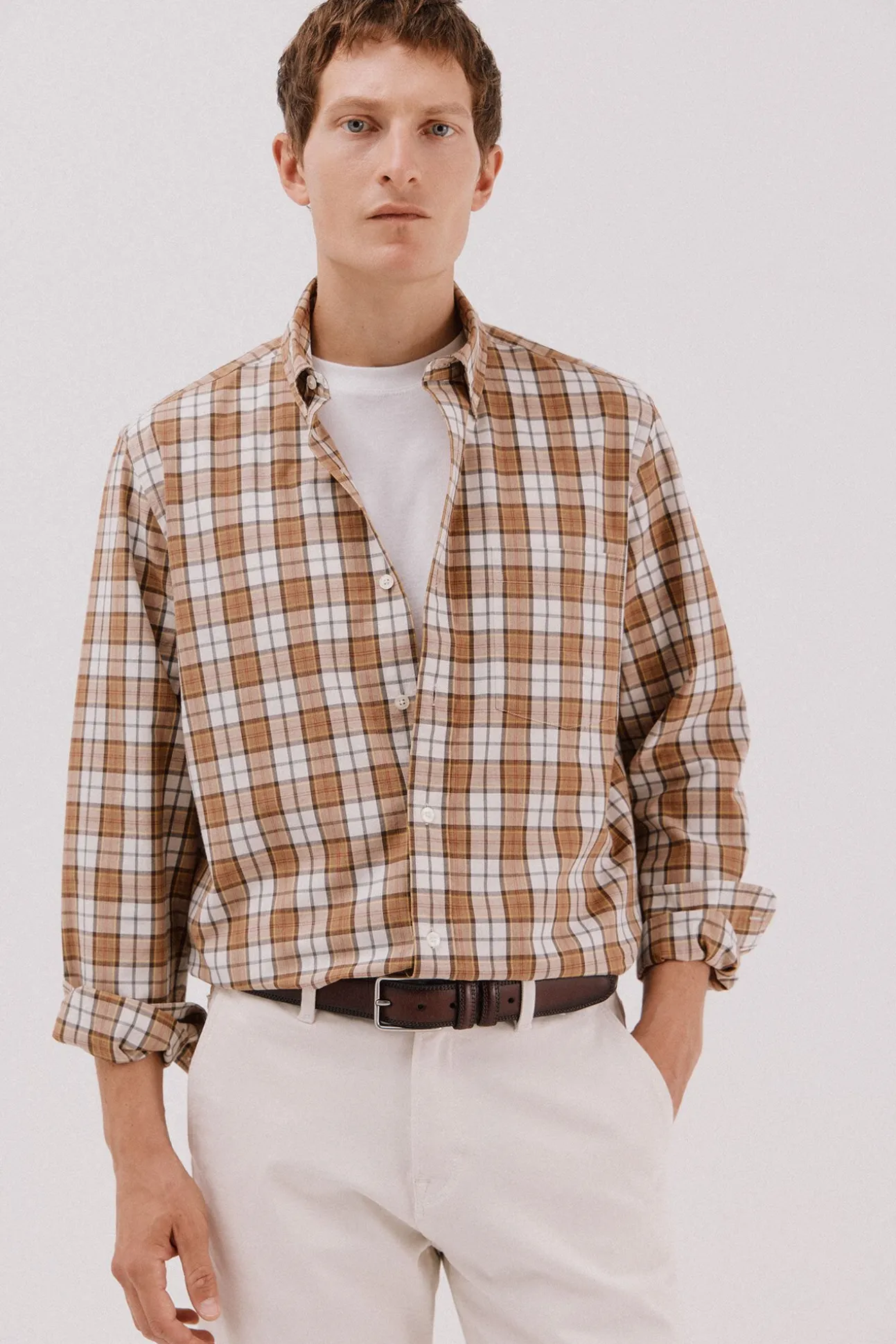 Camisa xadrez popelina