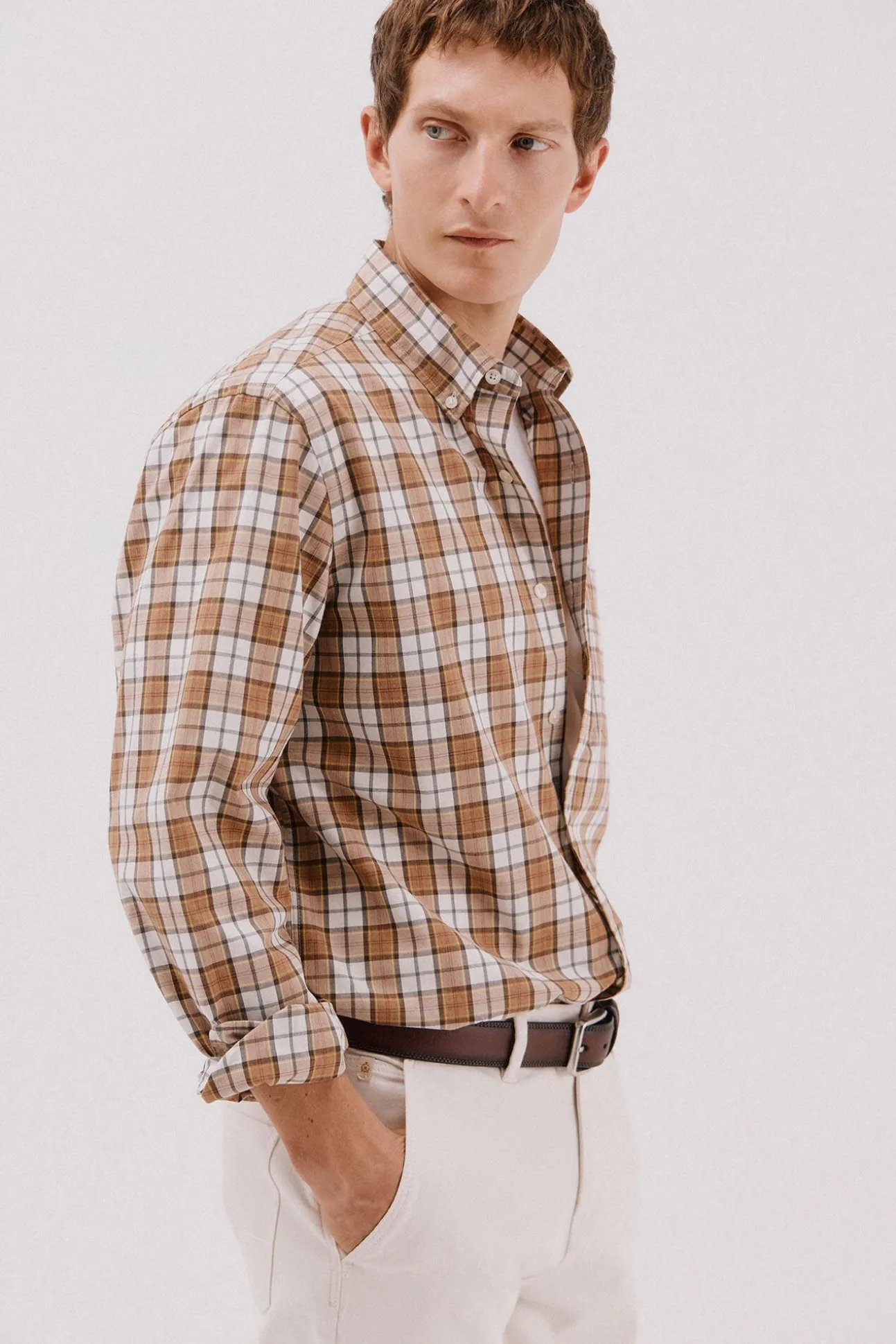 Camisa xadrez popelina