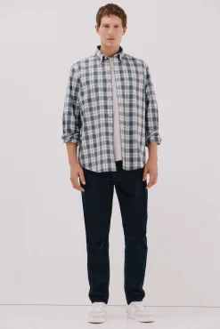 Camisa xadrez popelina