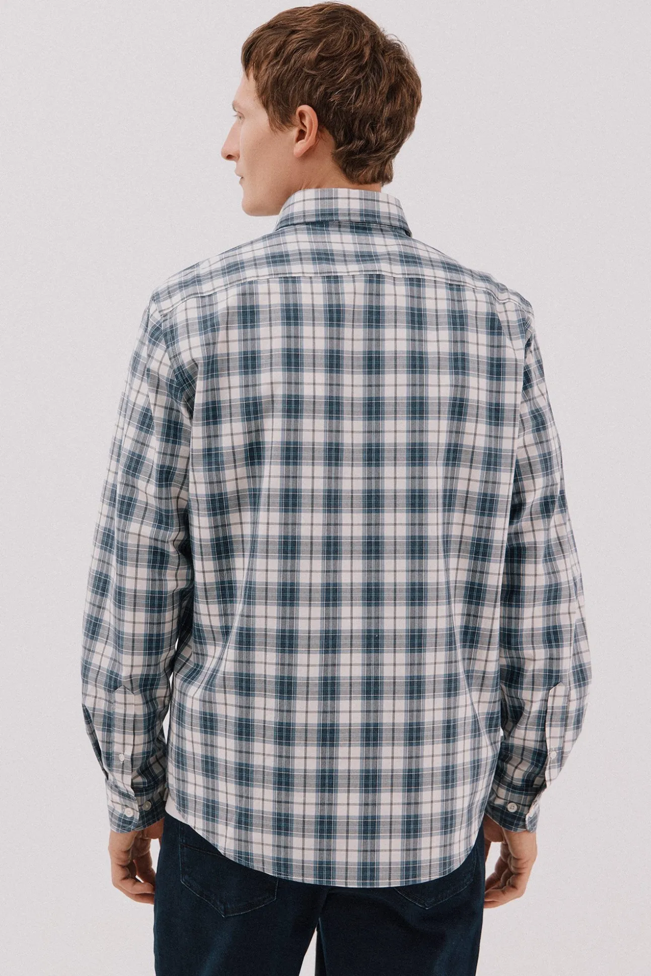 Camisa xadrez popelina
