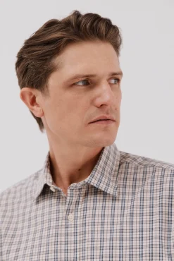 Camisa xadrez popelina