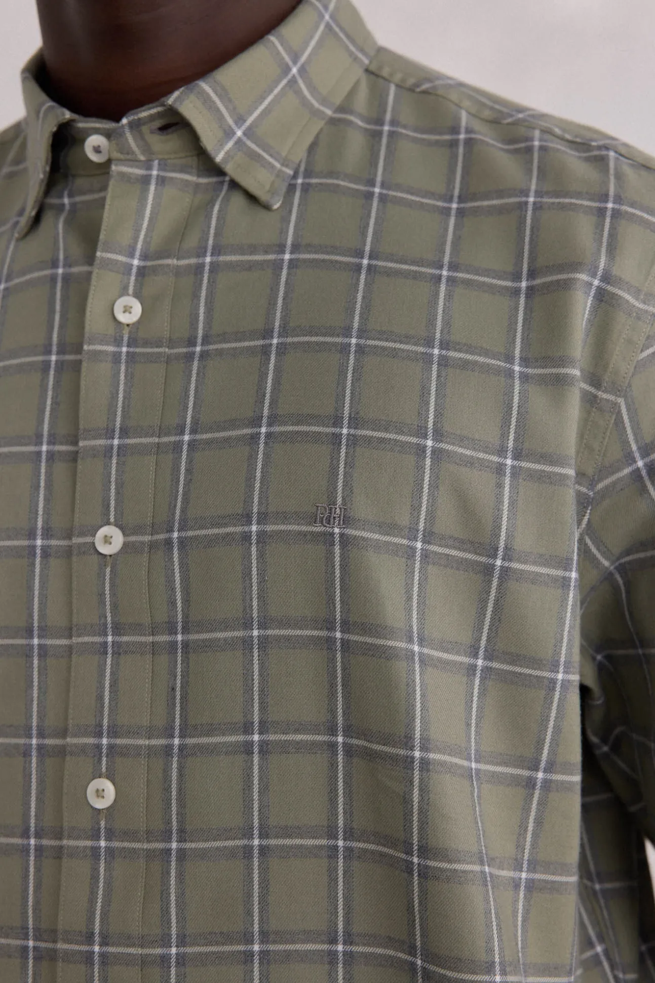 Camisa xadrez tencel