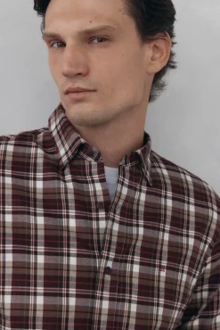 Camisa xadrez tencel
