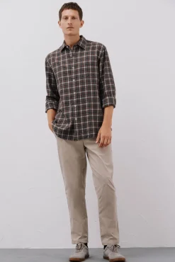 Camisa xadrez tencel