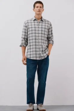 Camisa xadrez tencel