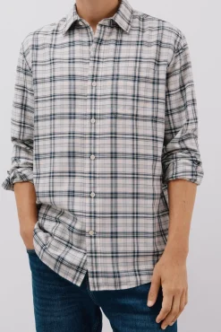 Camisa xadrez tencel