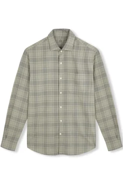 Camisa xadrez tingida