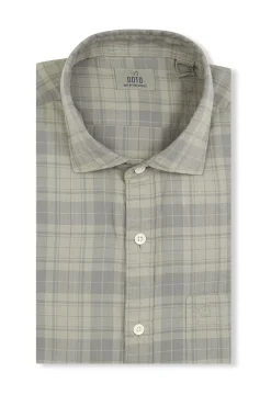 Camisa xadrez tingida