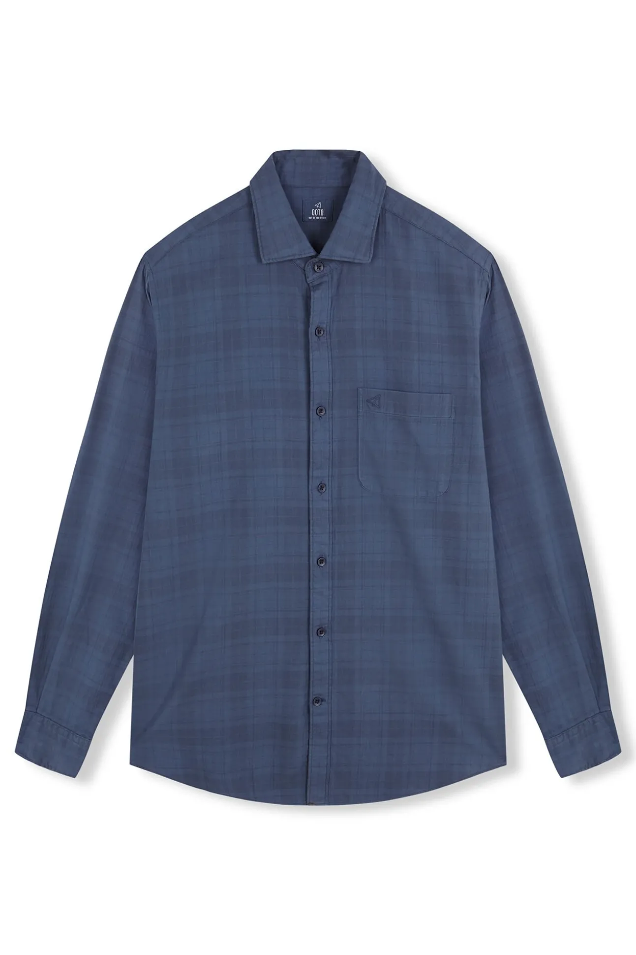 Camisa xadrez tingida