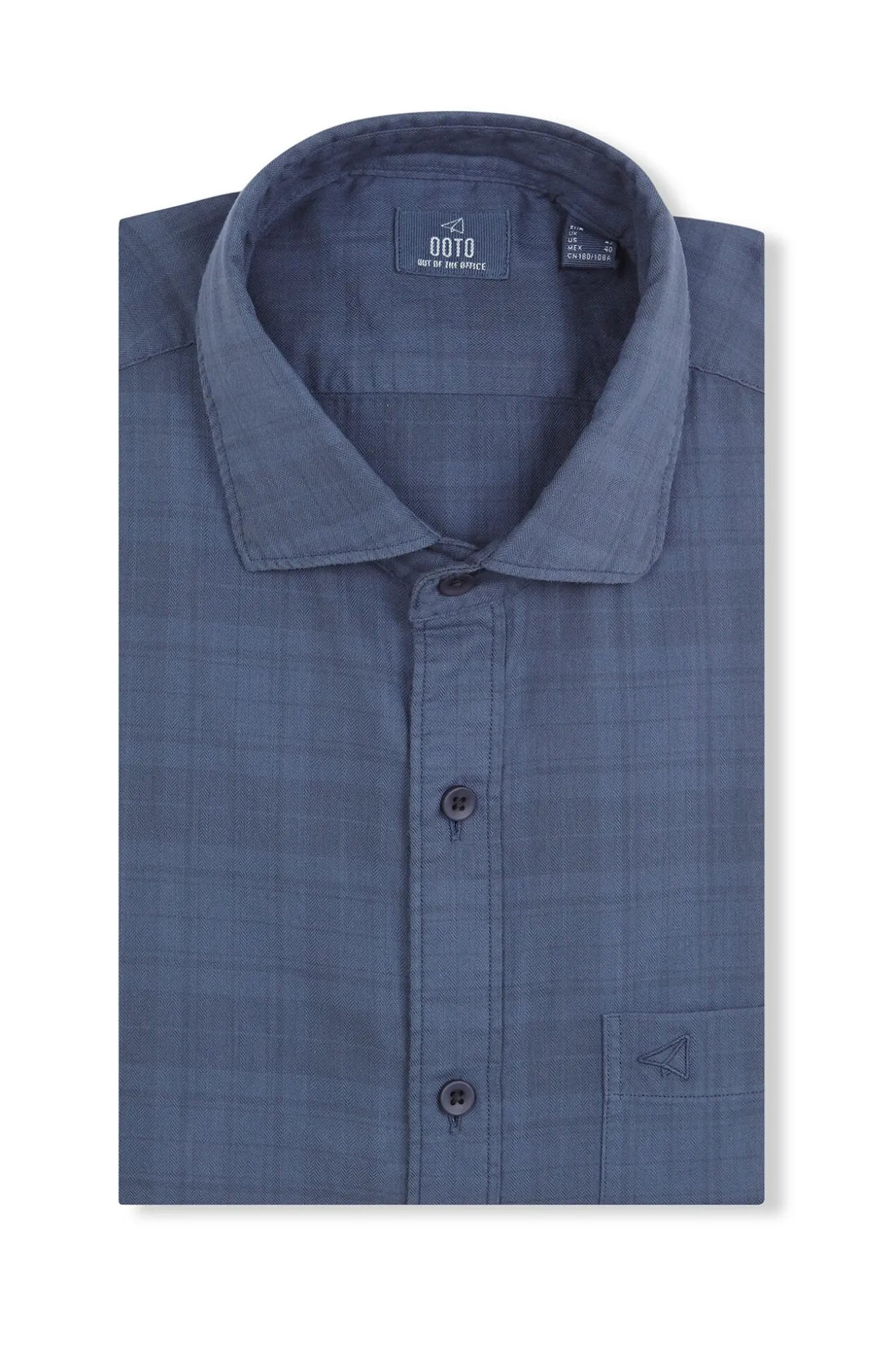 Camisa xadrez tingida