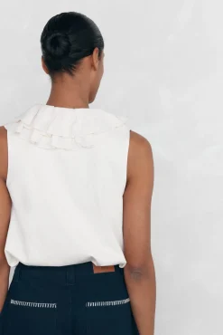 Camiseta com babados