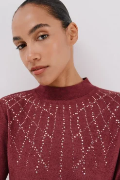 Camiseta com detalhe de strass