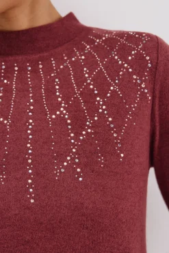 Camiseta com detalhe de strass