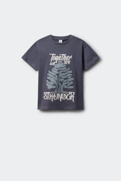 Camiseta com estampa de árvore FPS para meninos