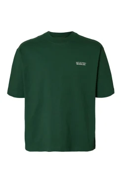 Camiseta com logo de T-shirt de manga curta