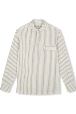 Camiseta de algodão e linho
