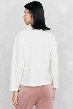 Camiseta de manga comprida com logo soft touch e activewear