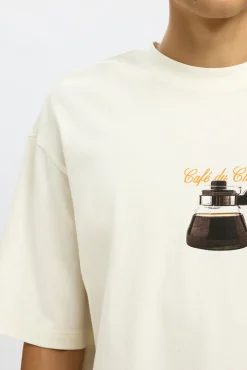 Camiseta de manga curta com estampa 100% algodão orgânico