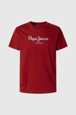 Camiseta de manga curta com logo frontal.