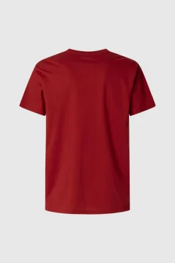 Camiseta de manga curta com logo frontal.