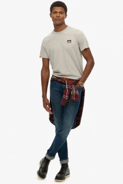 Camiseta de manga manga curta com gola redonda
