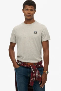 Camiseta de manga manga curta com gola redonda