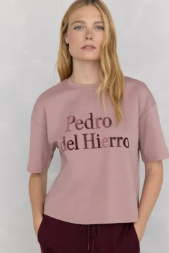 Camiseta esportiva oversized com logo