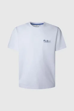 Camiseta estampada com logotipo de corte regular
