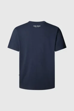 Camiseta estampada com logotipo de corte regular