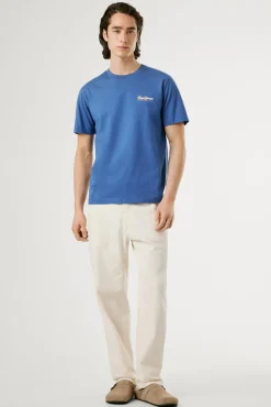 Camiseta estampada com logotipo de corte regular