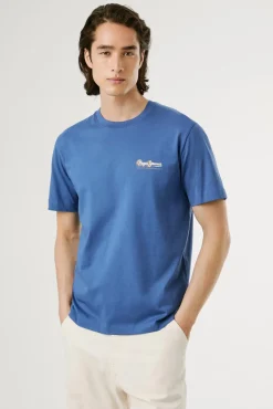Camiseta estampada com logotipo de corte regular
